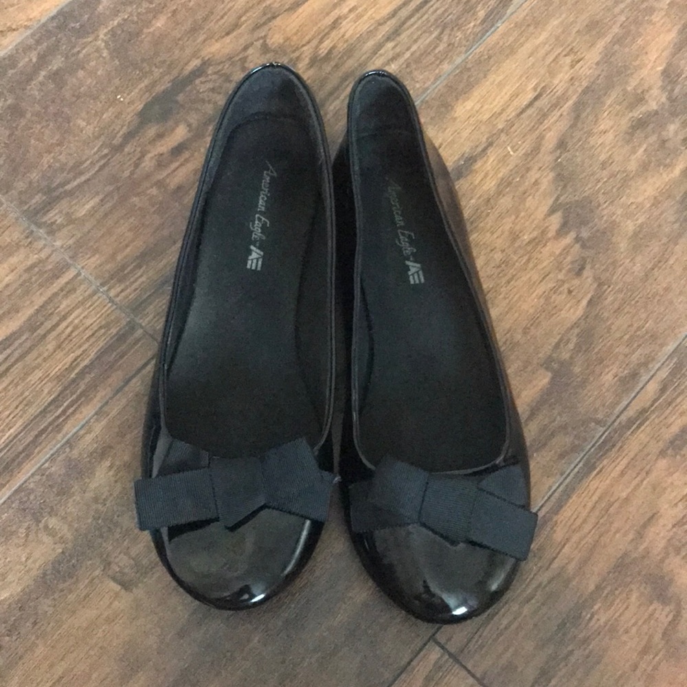 Black AMERICAN EAGLE flats